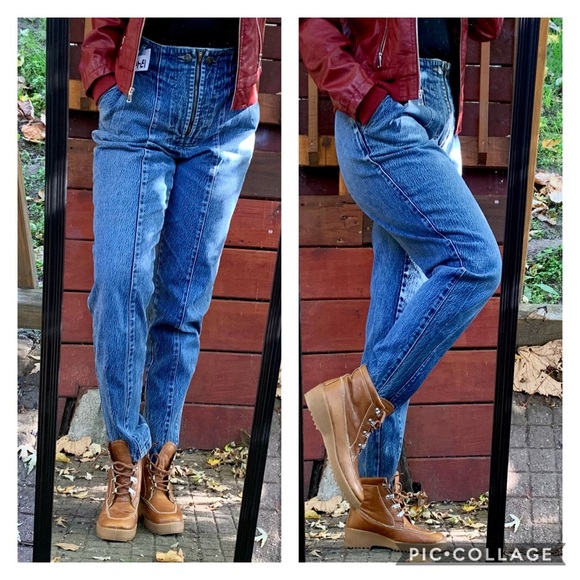 80s high waisted jeans